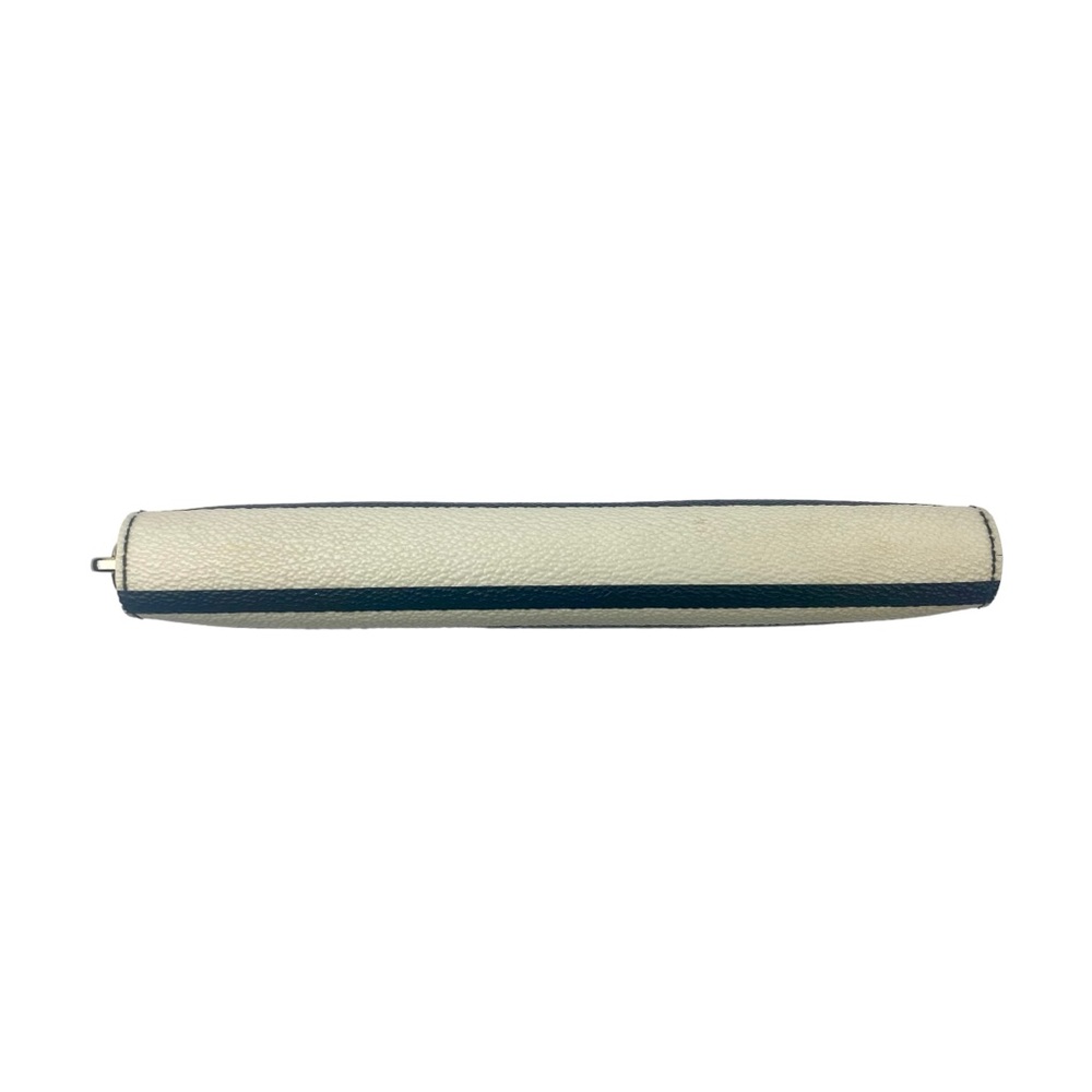 Kate Spade Shore Street Leather Black And Off White Striped Clutch Wallet - Picture 16 of 16
